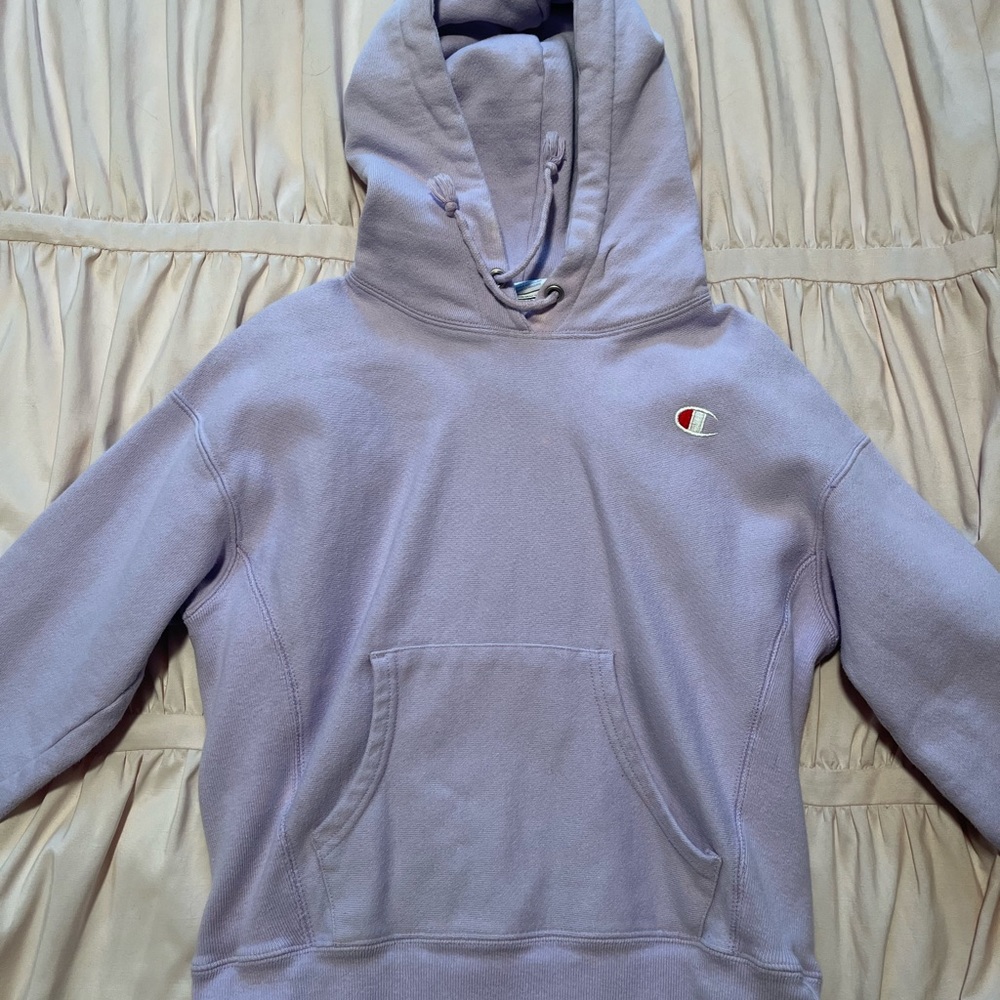 Lilac Champion UO Exclusive Reverse Weave Hoodie Sweatshirt